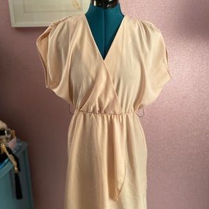 H&M peach wrap style dress